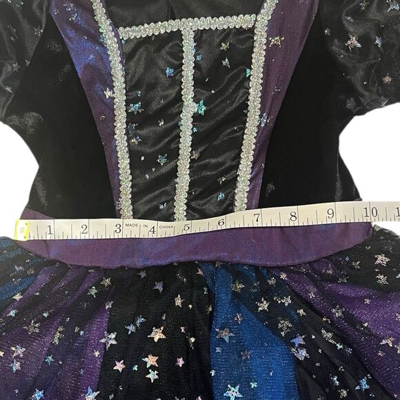 Spirit Halloween Witch Costume 5-6T Light-Up Skirt + Hat Moon Stars - Picture 7 of 14